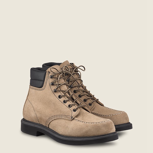 Red Wing Heritage Bot Erkek - Classic Supersole - 6-Inch Mohave Deri - Haki - 68SBLZCRK